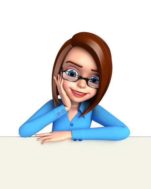 年轻女孩的手势图片下载