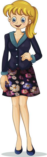 年轻快乐的金发女孩图片下载