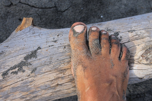 脚被沙子覆盖图片下载