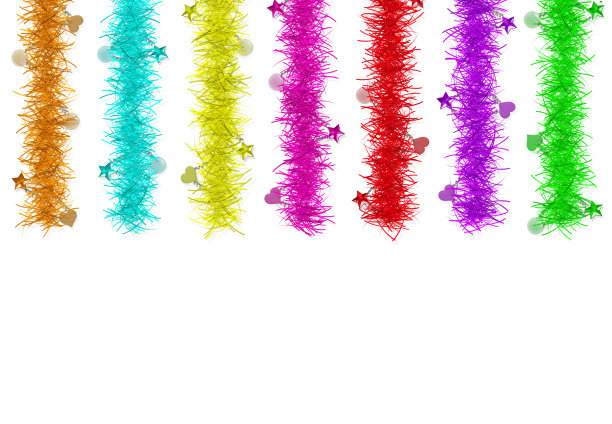 白色背景上的圣诞装饰图片下载