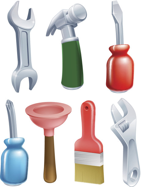 卡通工具图标集图片下载