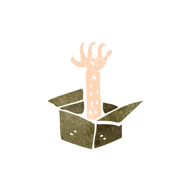 复古卡通手臂符号图片下载