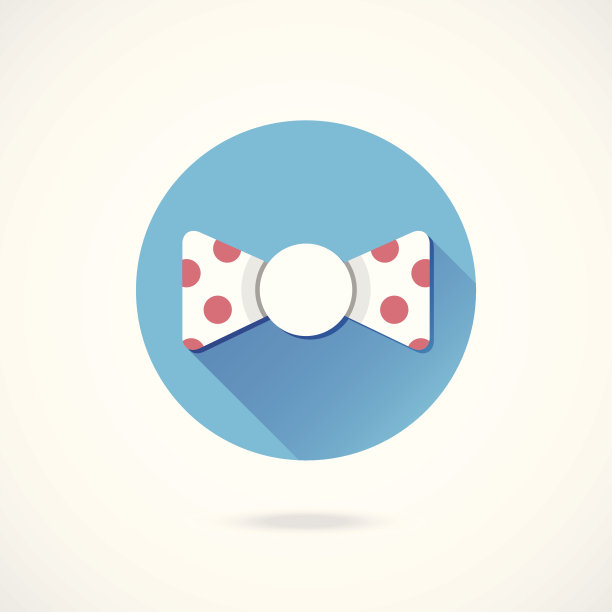 矢量圆点蝴蝶结图片下载