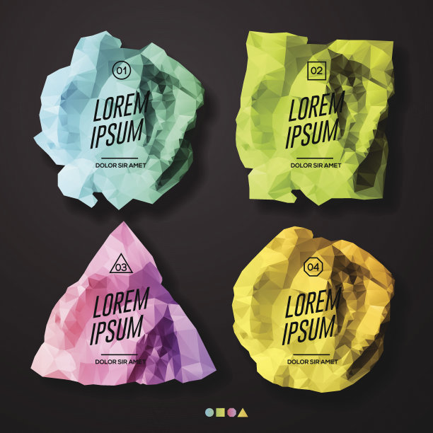 语音气泡彩色模板设计图片下载