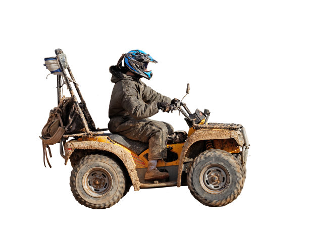 4 x4摩托车孤立图片下载