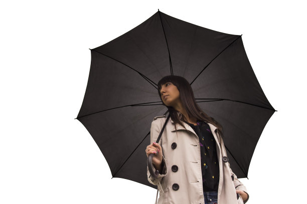 伞的女孩图片下载