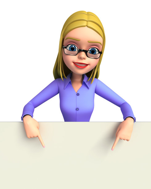 年轻女孩的手势图片下载