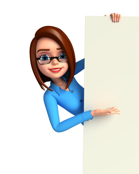 年轻女孩的手势图片下载