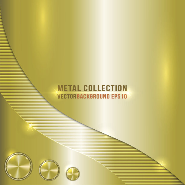矢量黄铜金属背景图片下载