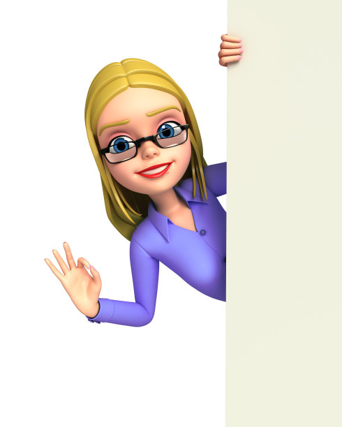 年轻女孩的手势图片下载