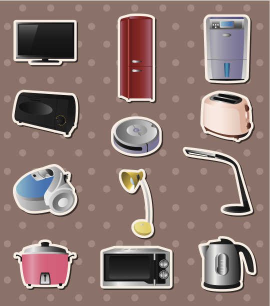家用电器贴纸图片下载