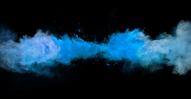 蓝色抽象背景阴影中的灰尘图片下载