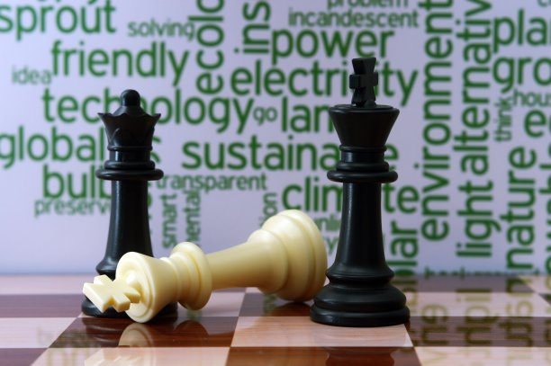 国际象棋与生态概念图片下载