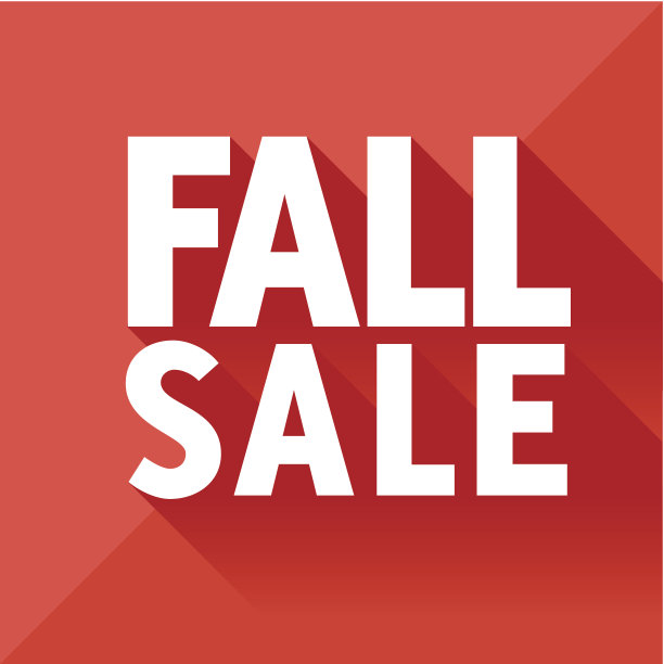 趋势平秋季销售标牌与长影子图片下载