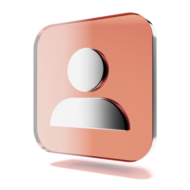 橙色的用户图标图片下载