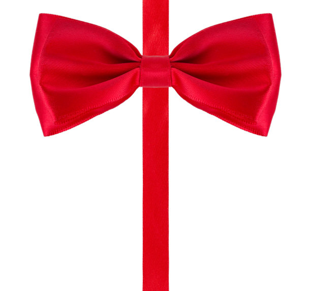 红色的蝴蝶结丝带素材图片
