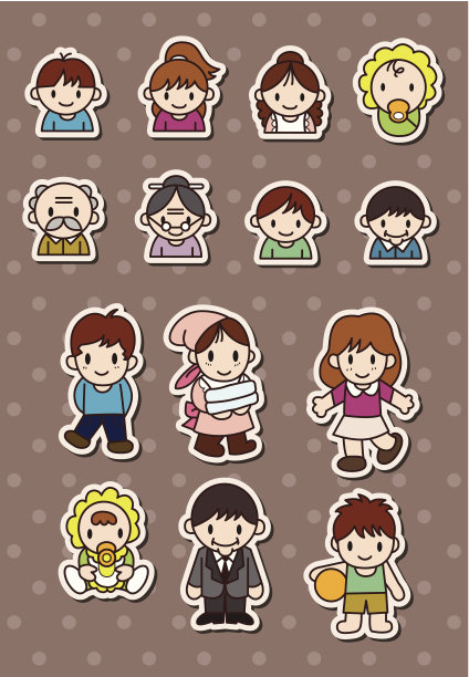 家庭贴纸图片下载