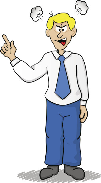 愤怒的商人图片下载