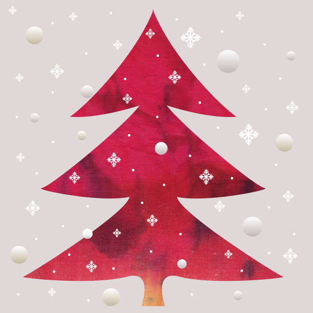 蜡染圣诞红树图片下载