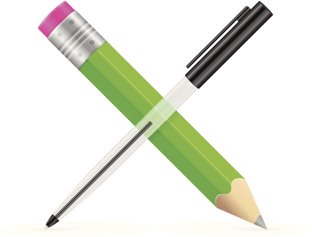 铅笔和钢笔图片下载