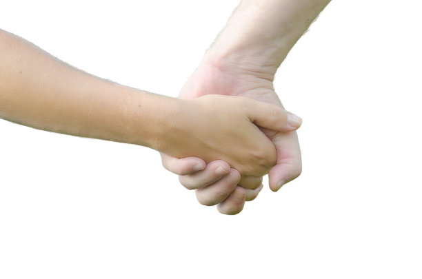 两个人(男人和女人)手牵着手图片下载