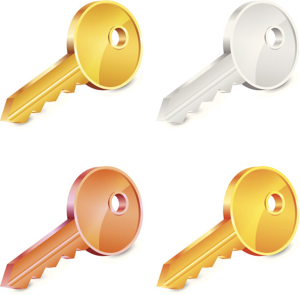 矢量插图的键集图片下载