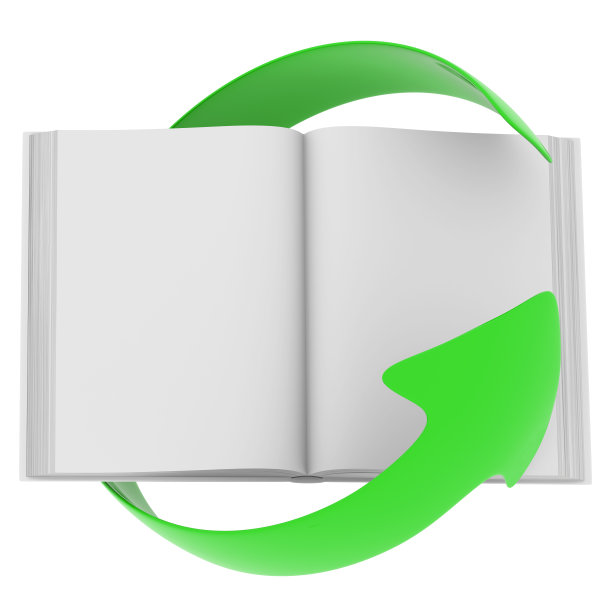 打开书和箭头图片下载