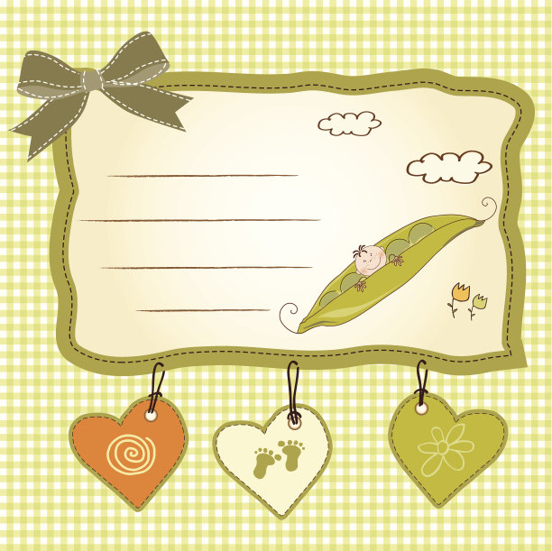 小男孩睡在豌豆里，宝宝通告卡图片下载