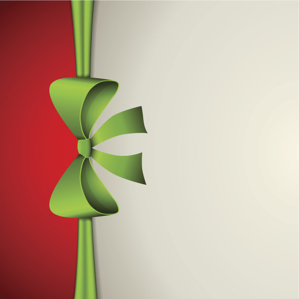 带着闪亮丝带蝴蝶结的圣诞卡图片下载