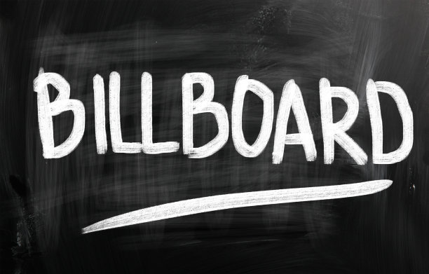 用粉笔在黑板上手写的广告概念图片下载