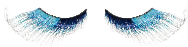 蓝色睫毛图片下载