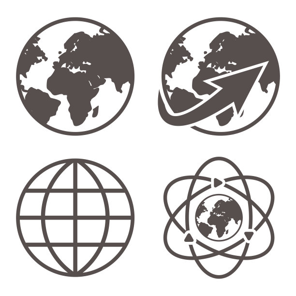 全球地球图标集图片下载