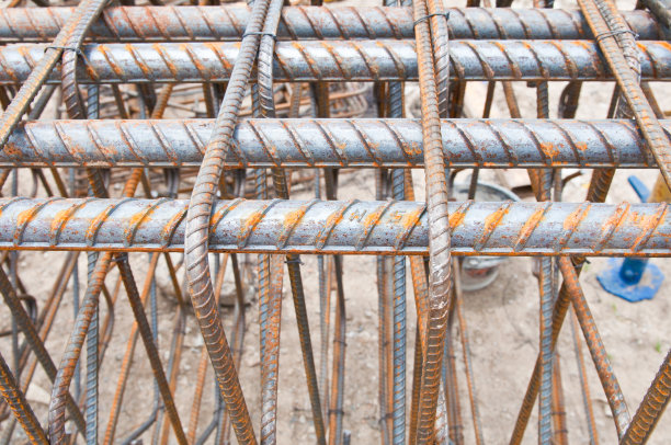 编织的金属杆图片下载