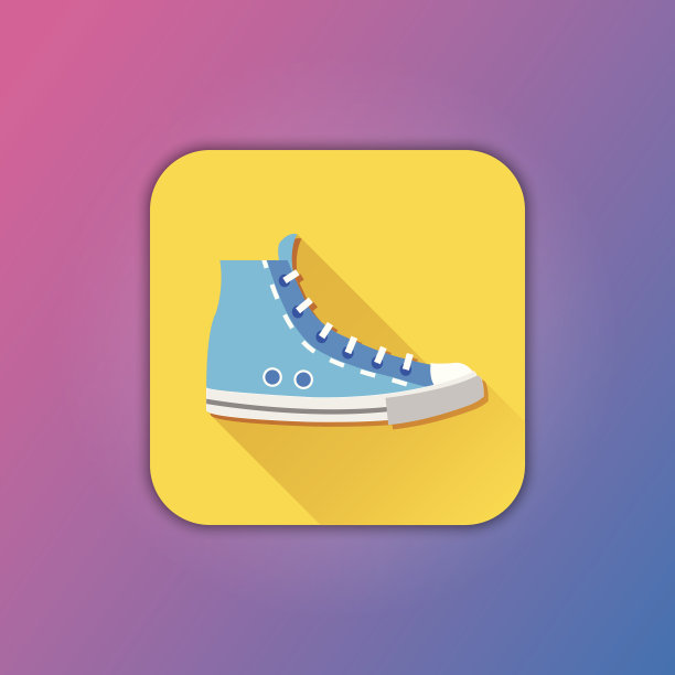 向量运动鞋图标图片下载