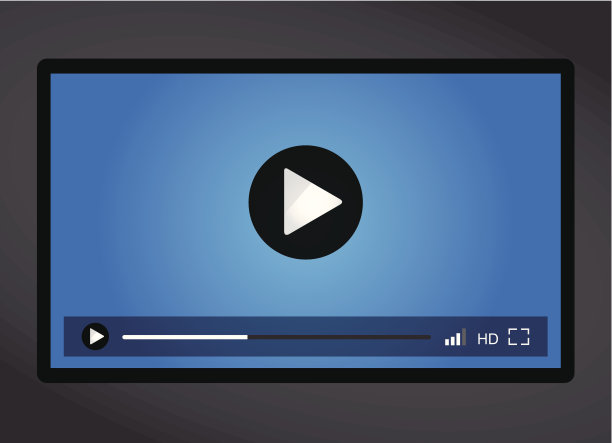 网页视频播放器，极简设计图片下载