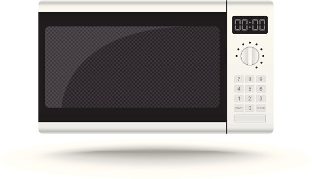 3D现实微波炉矢量图片下载