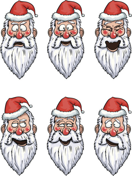 圣诞老人情绪设定滑稽图片下载