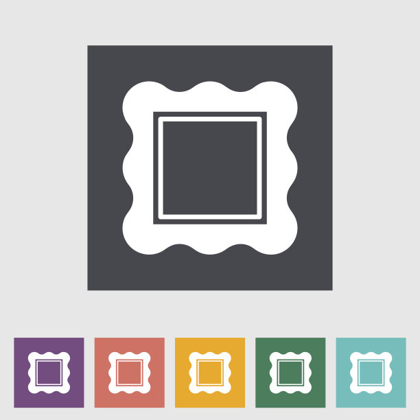 不同颜色的画框布局图片下载