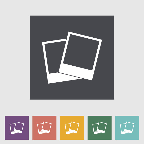 照片单平图标。图片下载