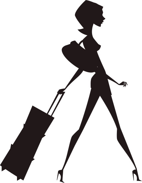 女性的身影图片下载