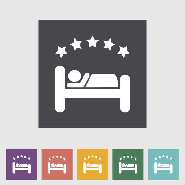 单个酒店的大图标和许多小图标图片下载