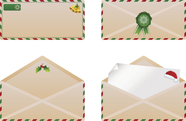圣诞节信封套图片下载