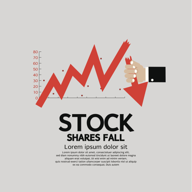 股票下跌。图片下载
