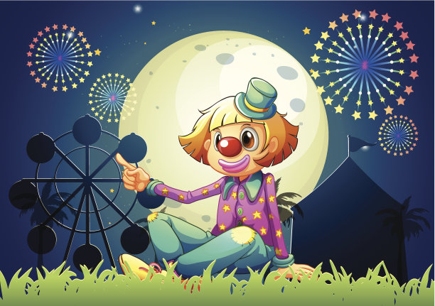 狂欢节上的女小丑图片下载