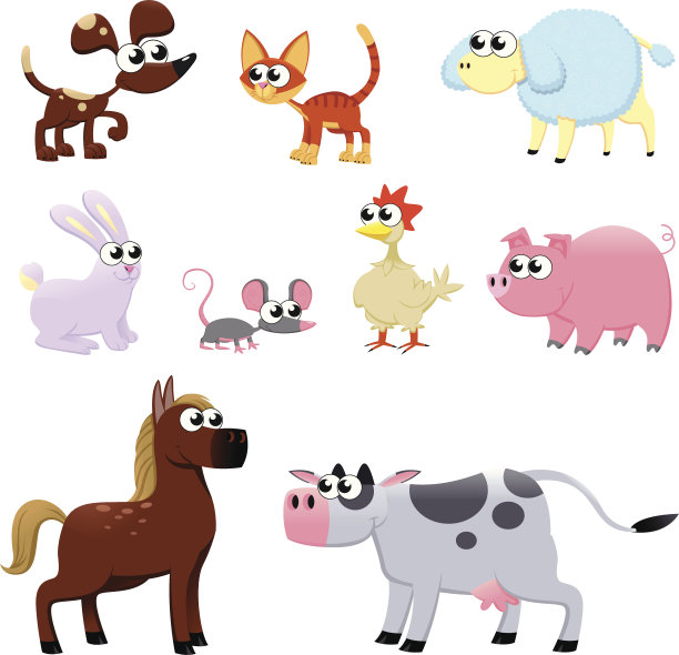 农场动物。图片下载