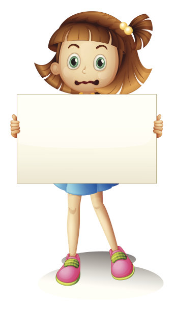 孩子拿着一个空牌子图片下载