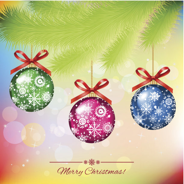 圣诞贺卡-矢量插图图片下载