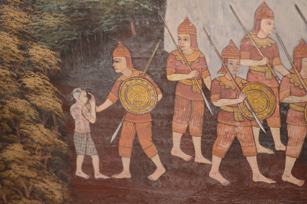 玉佛寺美丽的图案图片下载