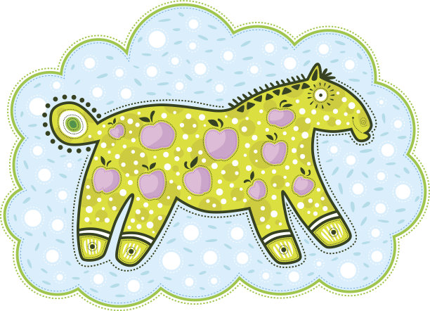 马和苹果图片下载