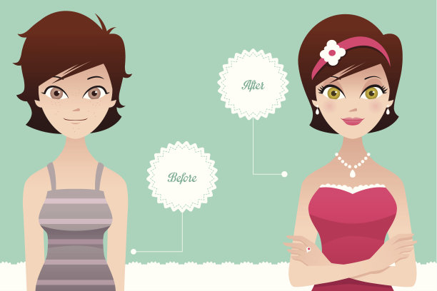 时尚插画素材ID：101122636